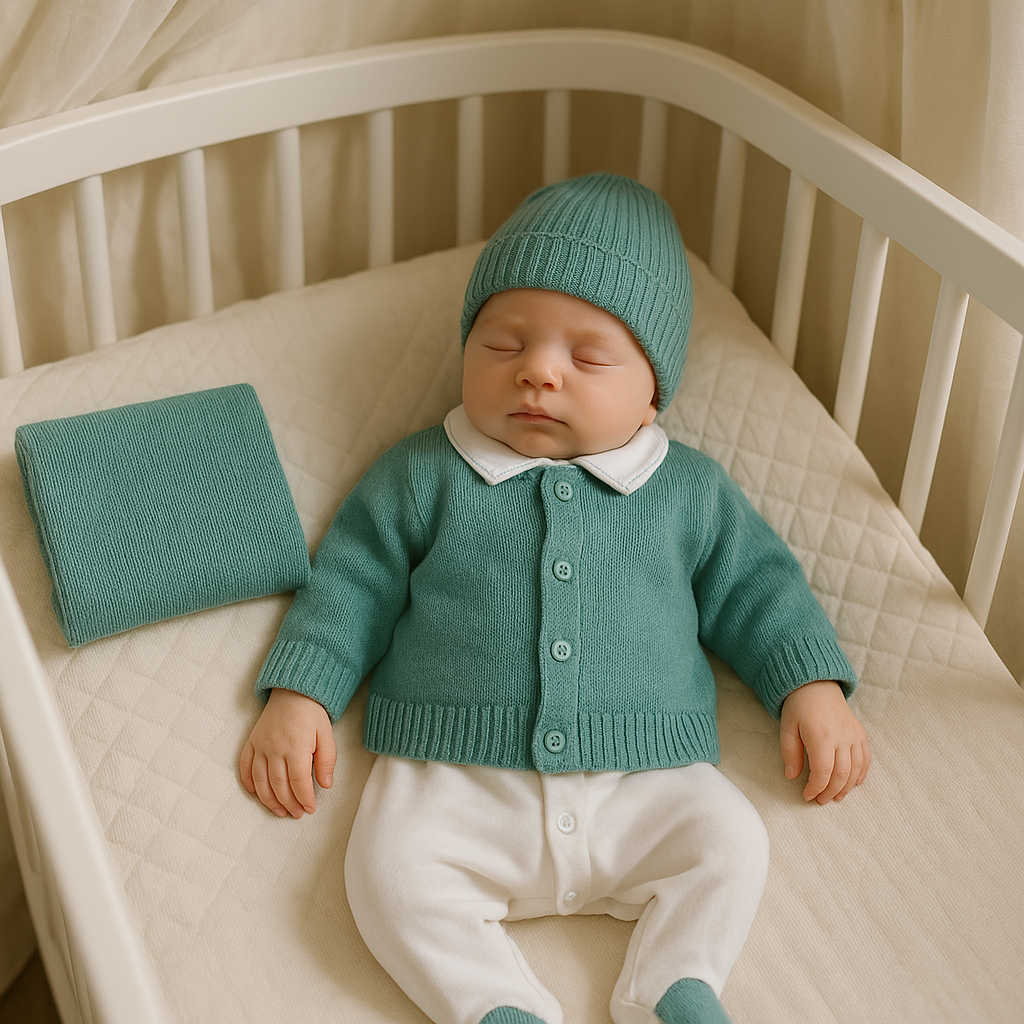 Kit Saída Maternidade 4 Peças Tricot Aspen Menta