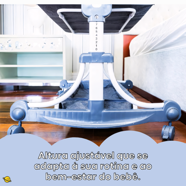 Berço Portátil Sleep (Balanço, Mosquiteiro e Abertura Lateral)