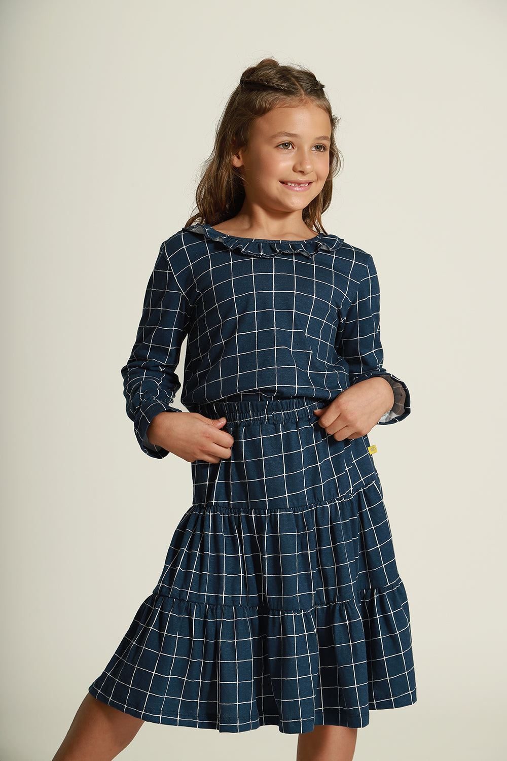 Conjunto Grid Marinho