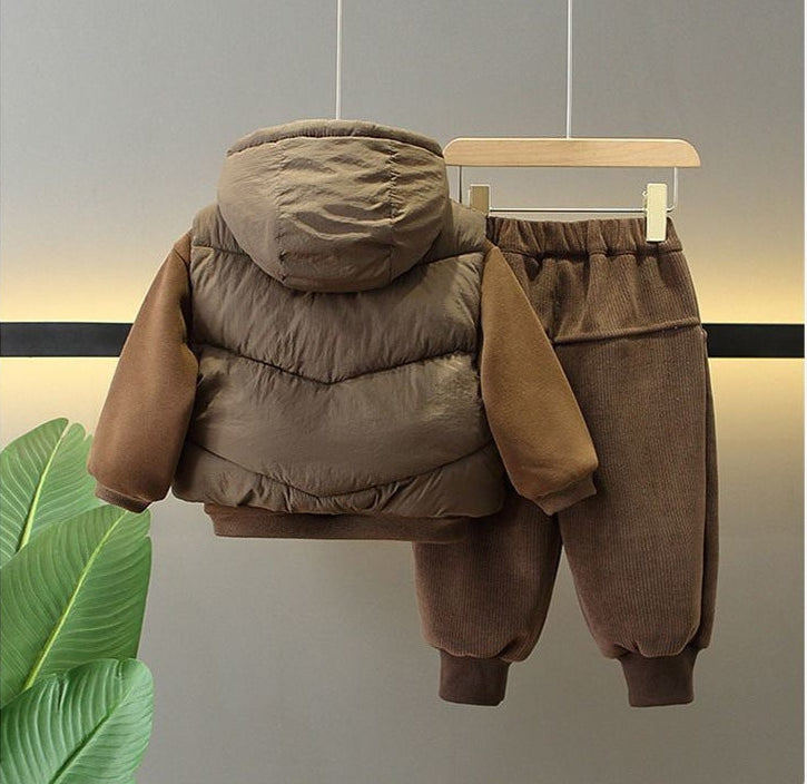 Conjunto Infantil Masculino Super quente 3 Peças