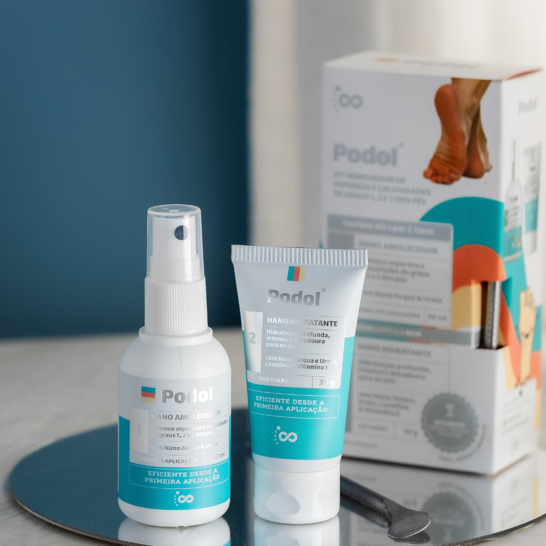 Kit Podol (Amolecedor, Hidratante + Espátula)
