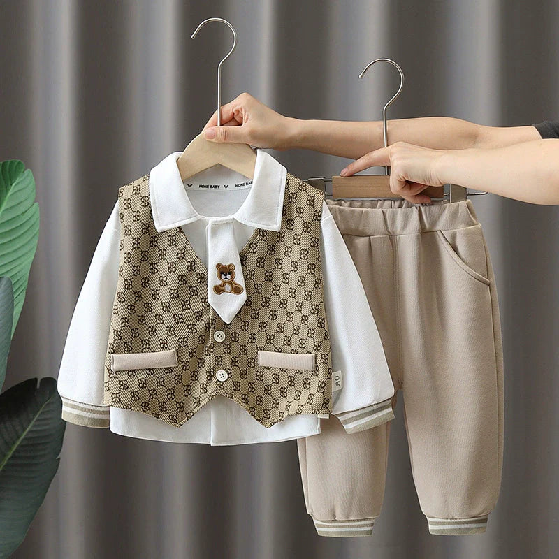 Conjunto Infantil Masculino 3 Peças Gravatinha