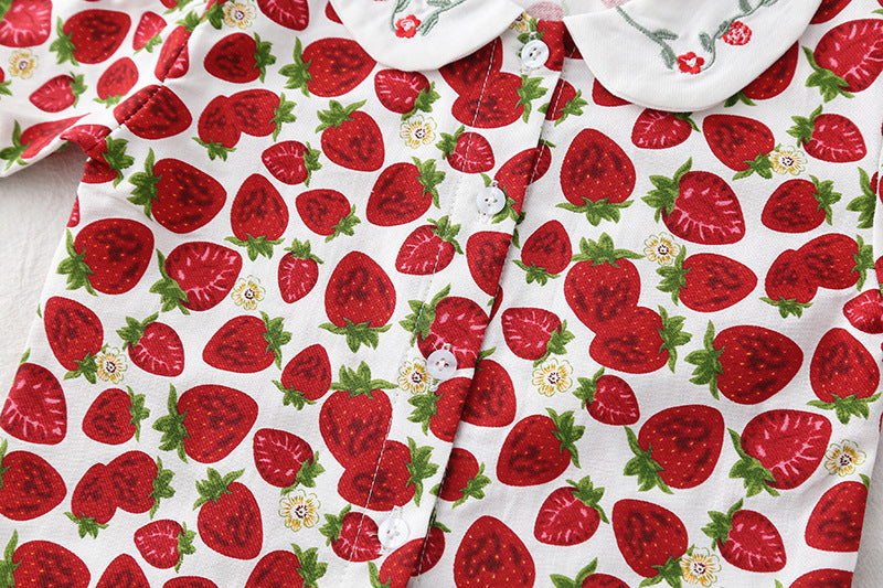 Conjunto Infantil 3 Peças Moranguinhos