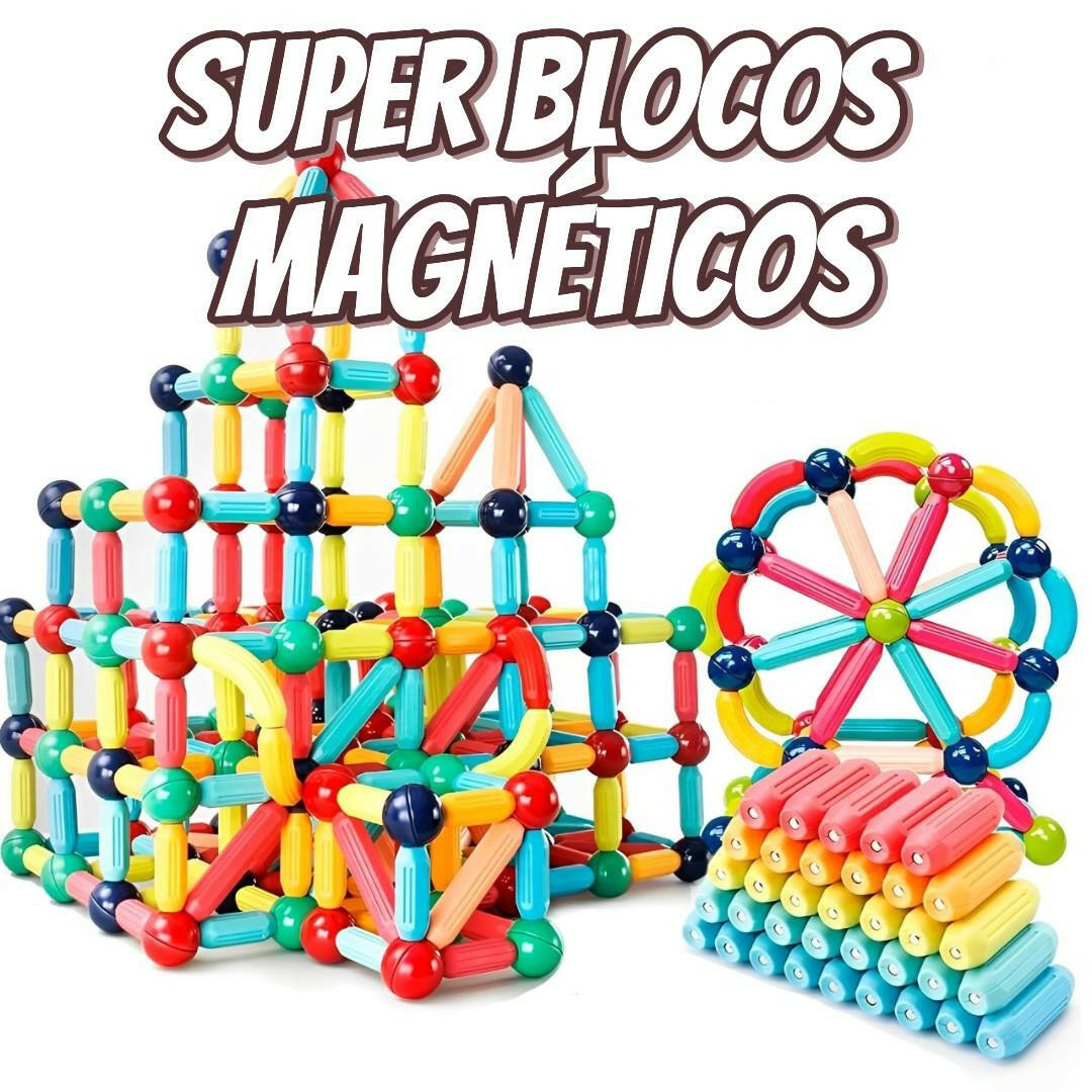 Super Blocos Magnéticos de Construção