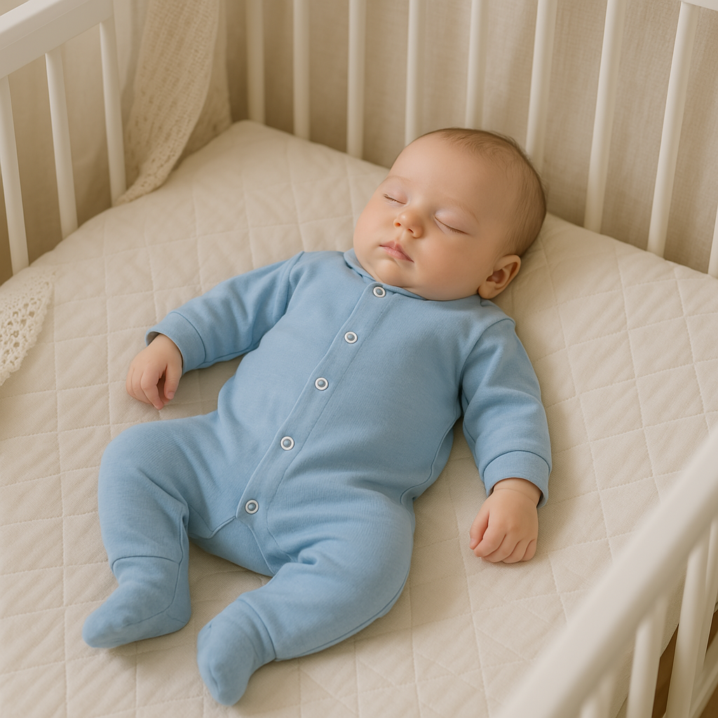 Macacão Bebê Ribana Blue Vira Pezinho