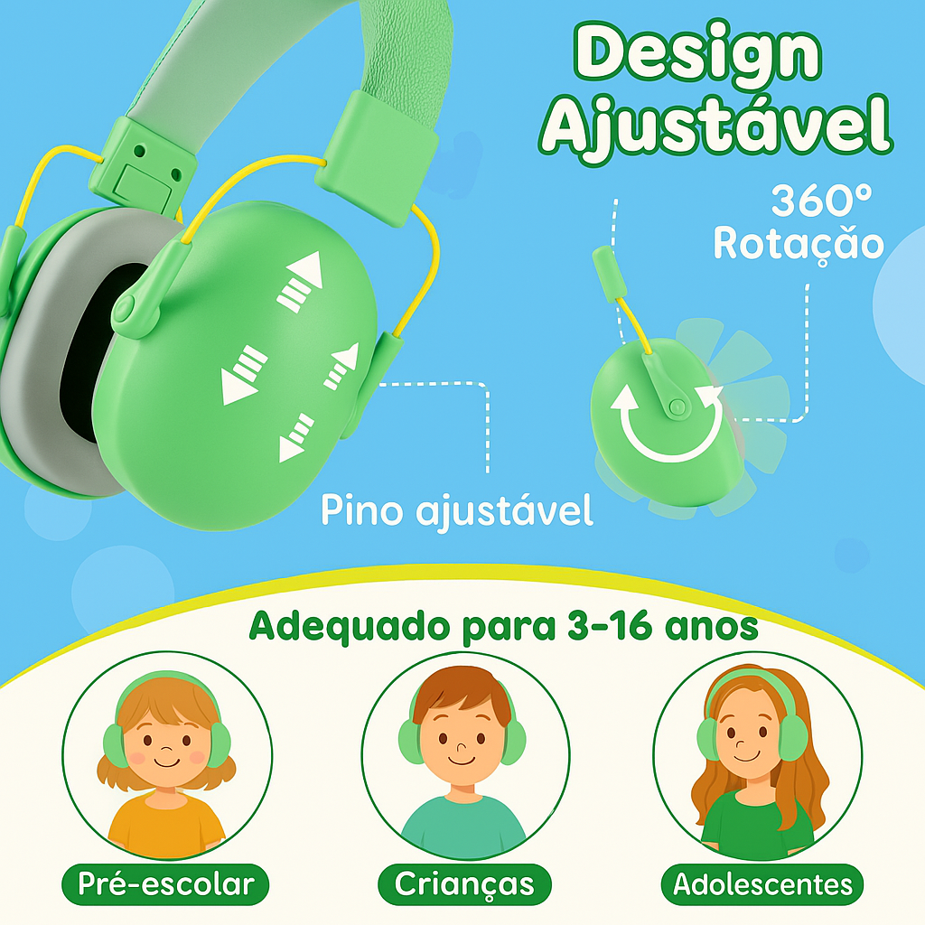 Calminho - Abafador Infantil de Sons