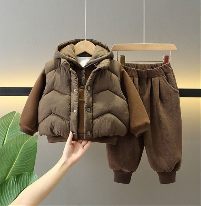 Conjunto Infantil Masculino Super quente 3 Peças