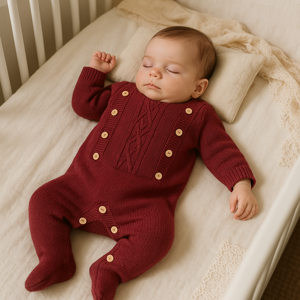 Macacão Recém Nascido Saída Maternidade Buttons Red