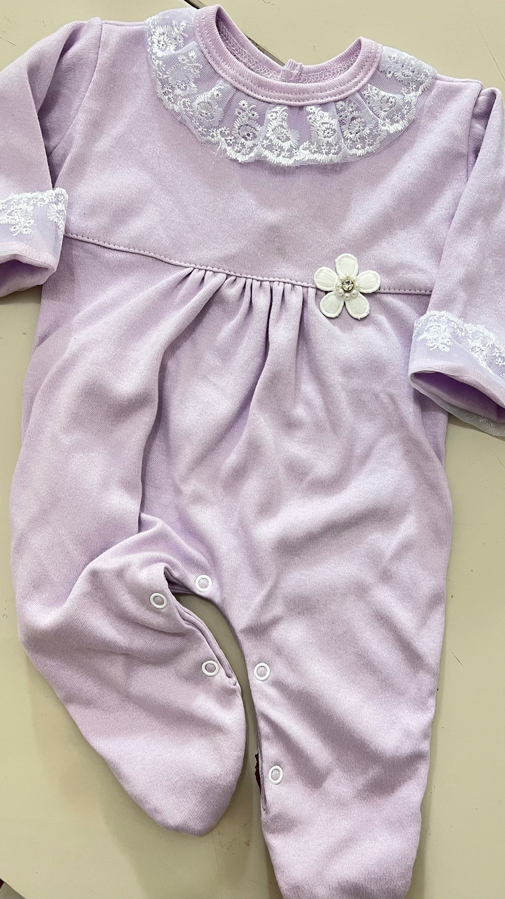 Macacão guipir em fio egípcio hipoalergênicos