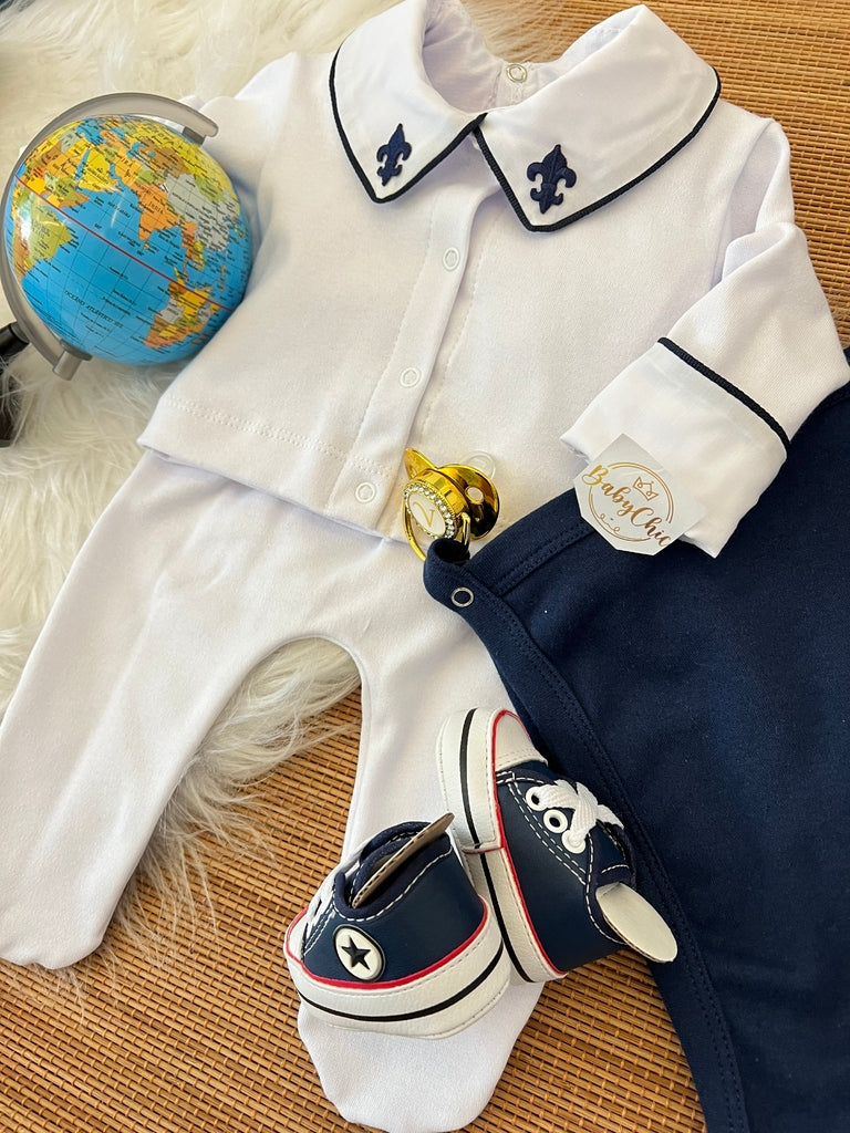 Kit saída maternidade Raian em fio egípcio