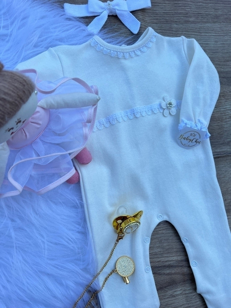 Macacão Luiza em fio egípcio hipoalergênicos