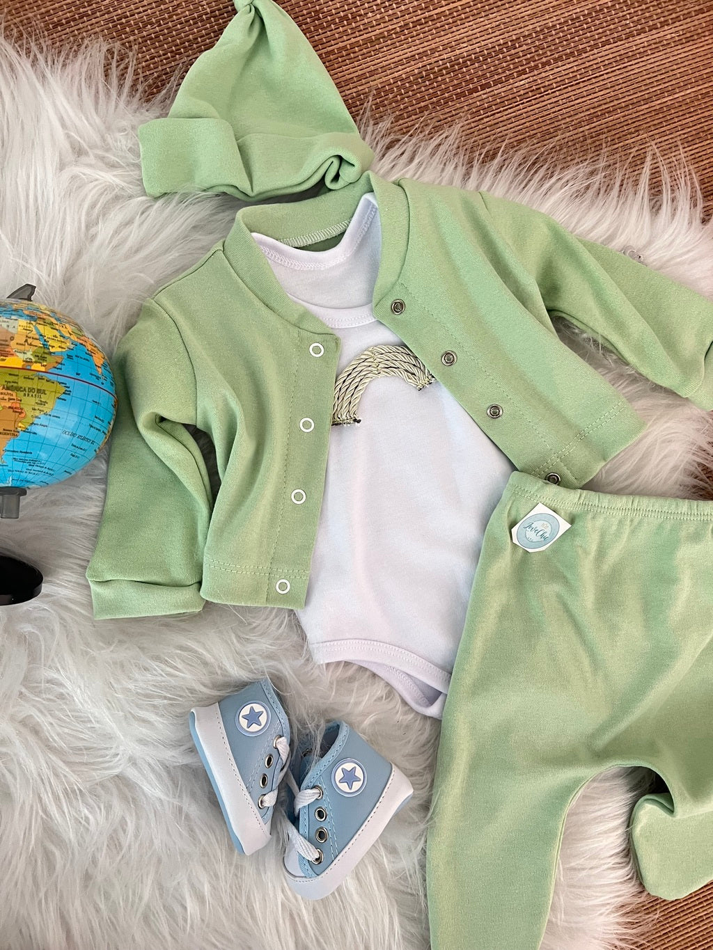 Kit estilosinho em fio egípcio hipoalergênico