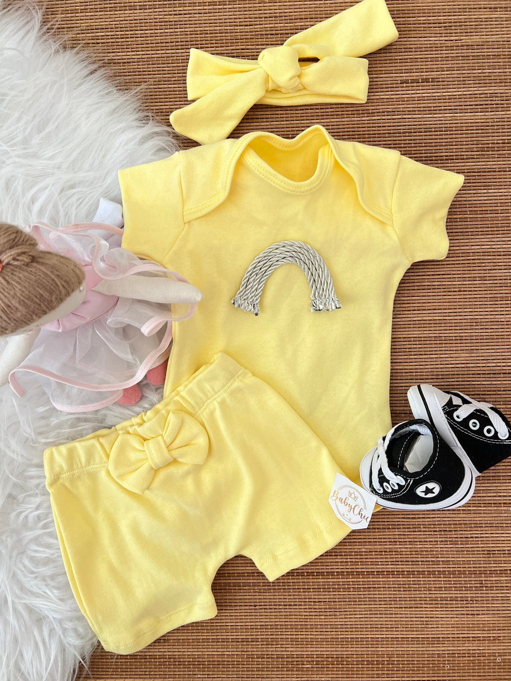 Kit basiquinho menina em fio egípcio