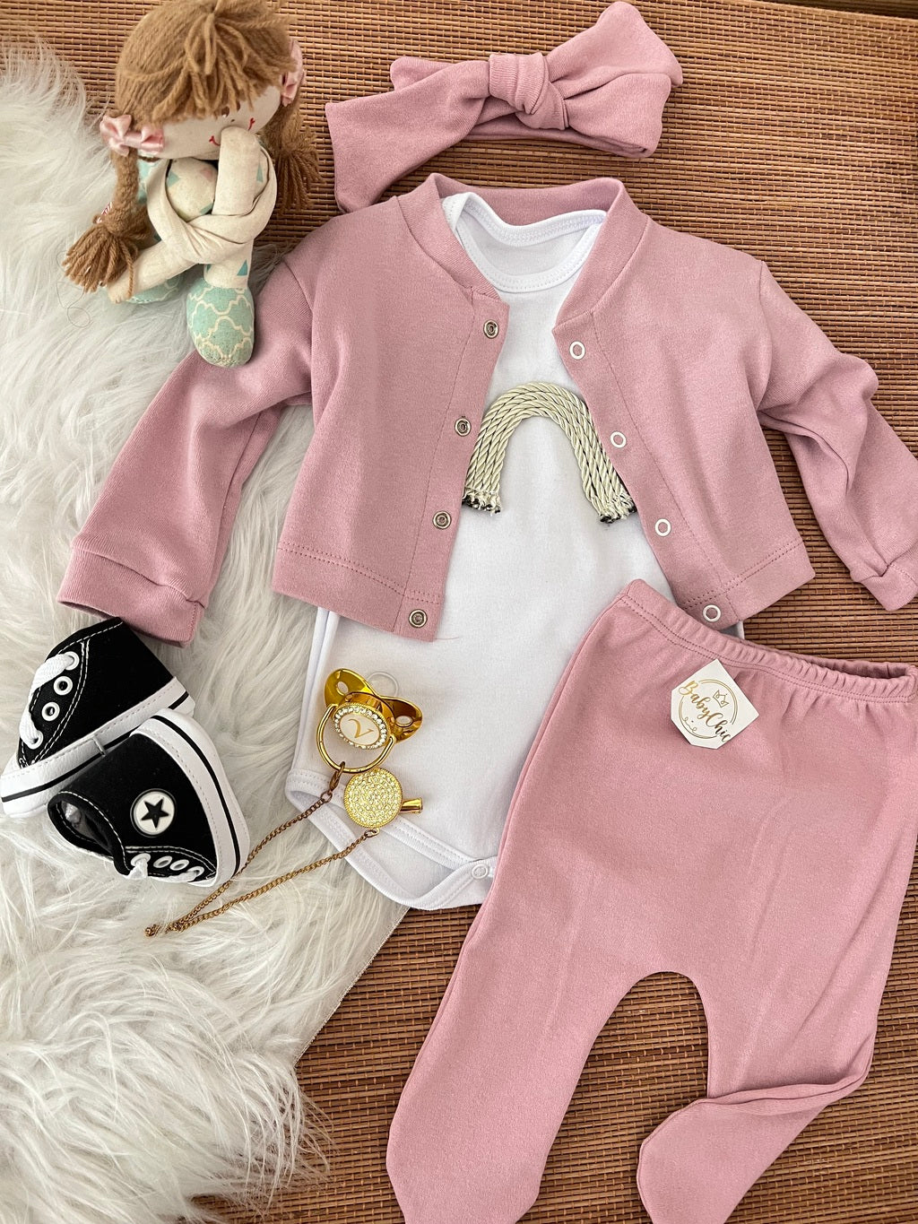 Kit estiloso em fio egípcio