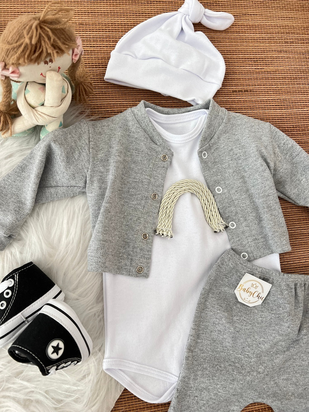 Kit estilosinho em fio egípcio hipoalergênico