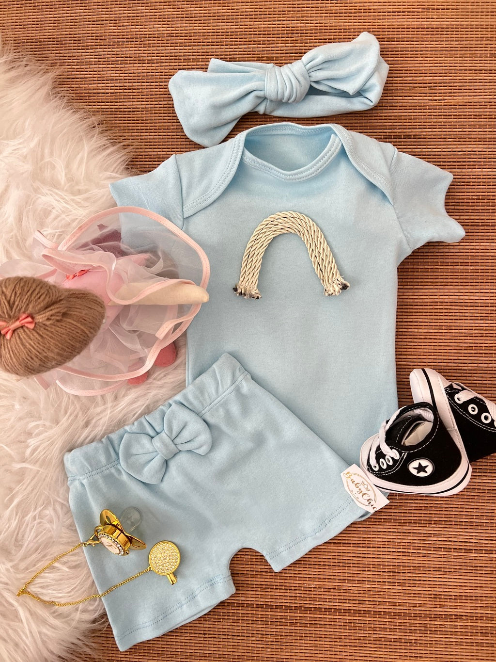 Kit basiquinho menina em fio egípcio