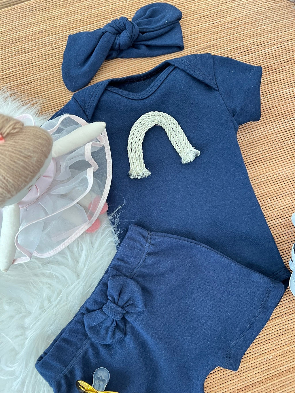 Kit basiquinho menina em fio egípcio