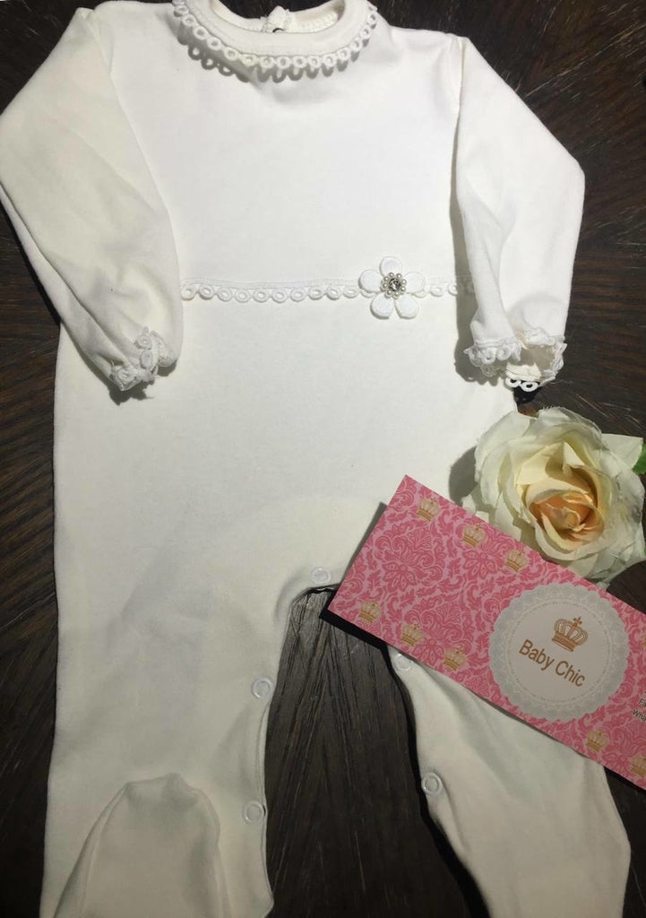 Macacão Luiza em fio egípcio hipoalergênicos