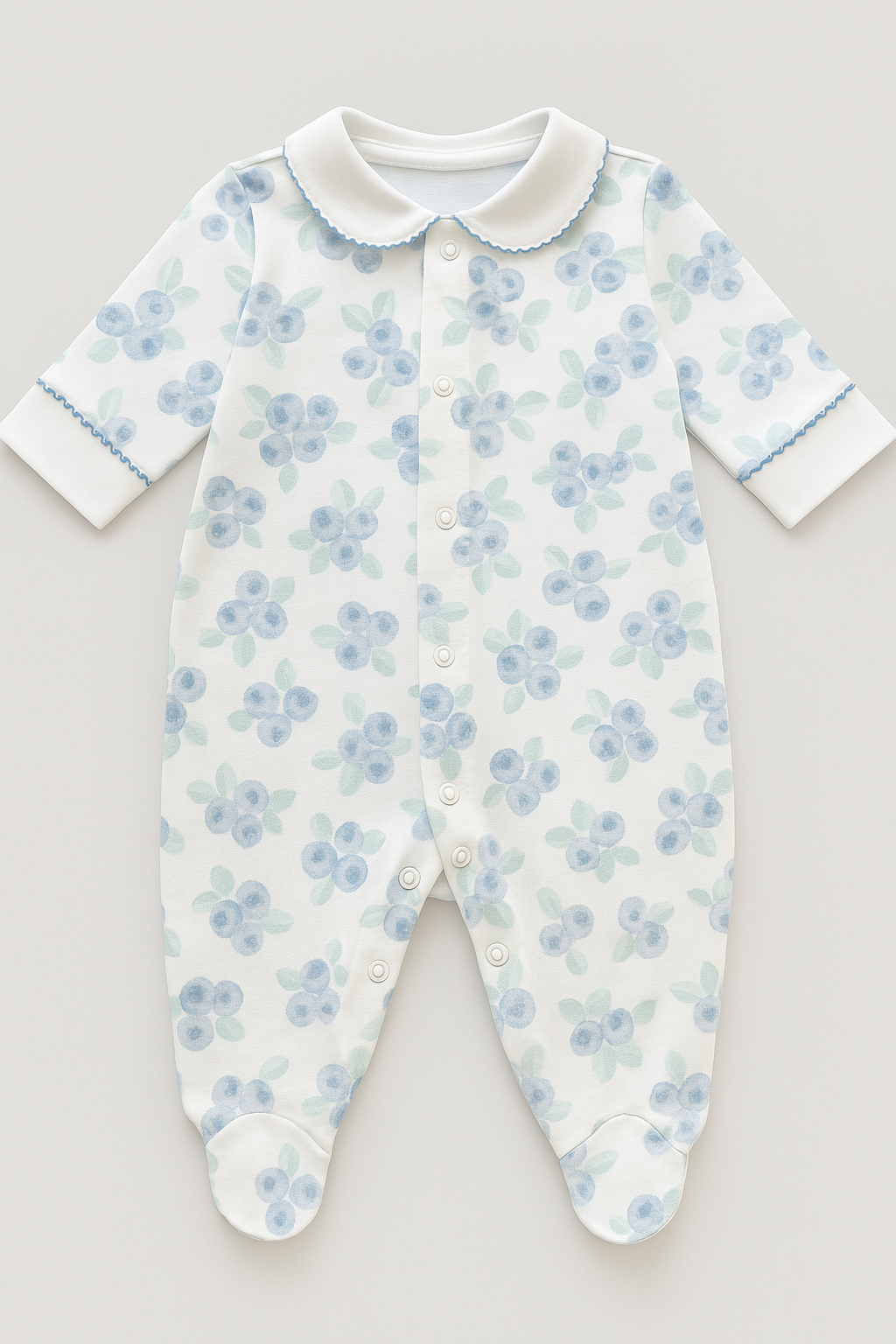 Macacão Bebê Algodão Premium Flower Lavanda