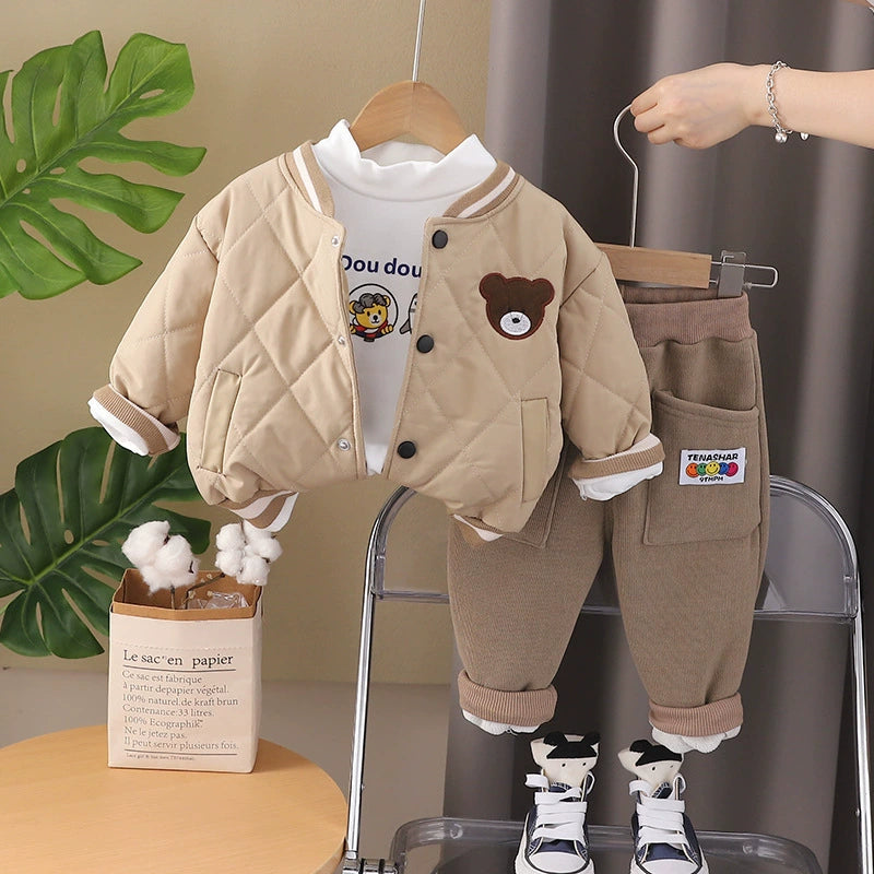 Conjunto Infantil Masculino de Inverno Ursinho