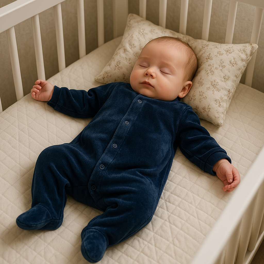 Macacão Bebê Recém Nascido Veludo Marinho