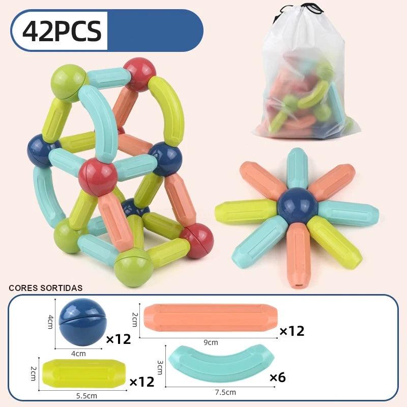 Super Blocos Magnéticos de Construção