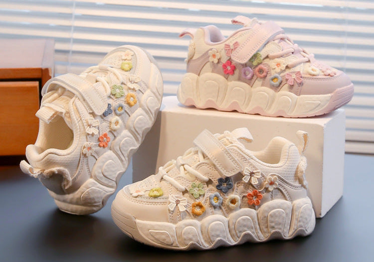 Tênis Infantil Feminino Florzinhas
