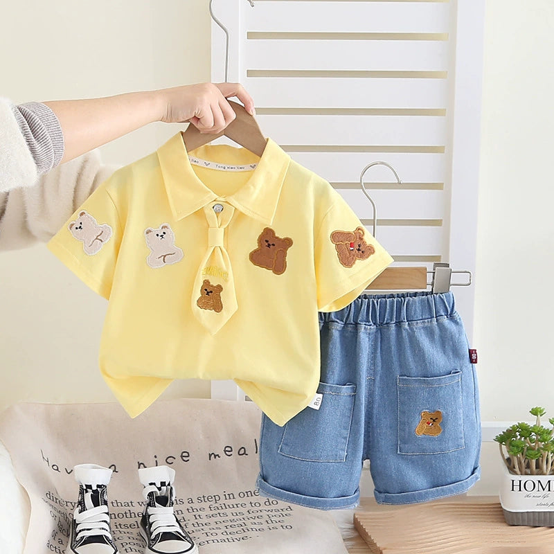 Conjunto Infantil Gravatinha Ursinhos