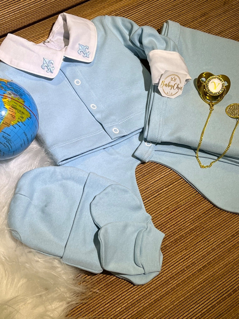 Kit saída maternidade Raian em fio egípcio