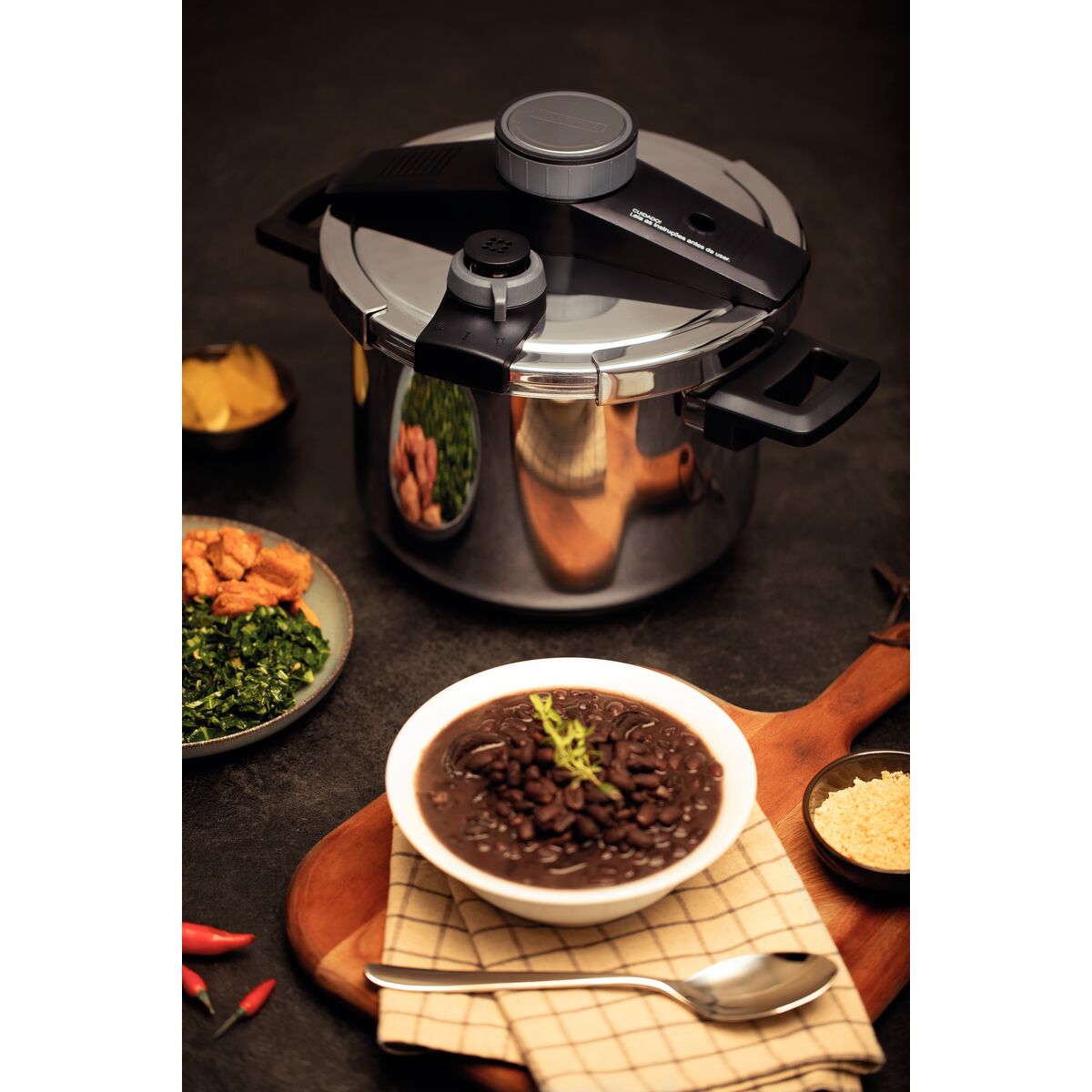 Panela de Pressão em Aço Inox