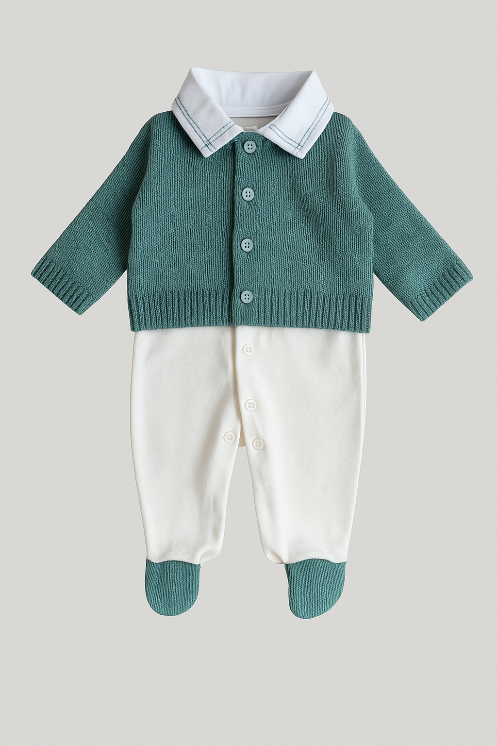 Kit Saída Maternidade 4 Peças Tricot Aspen Menta