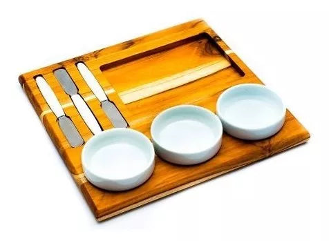 Kit Petisqueira de Madeira