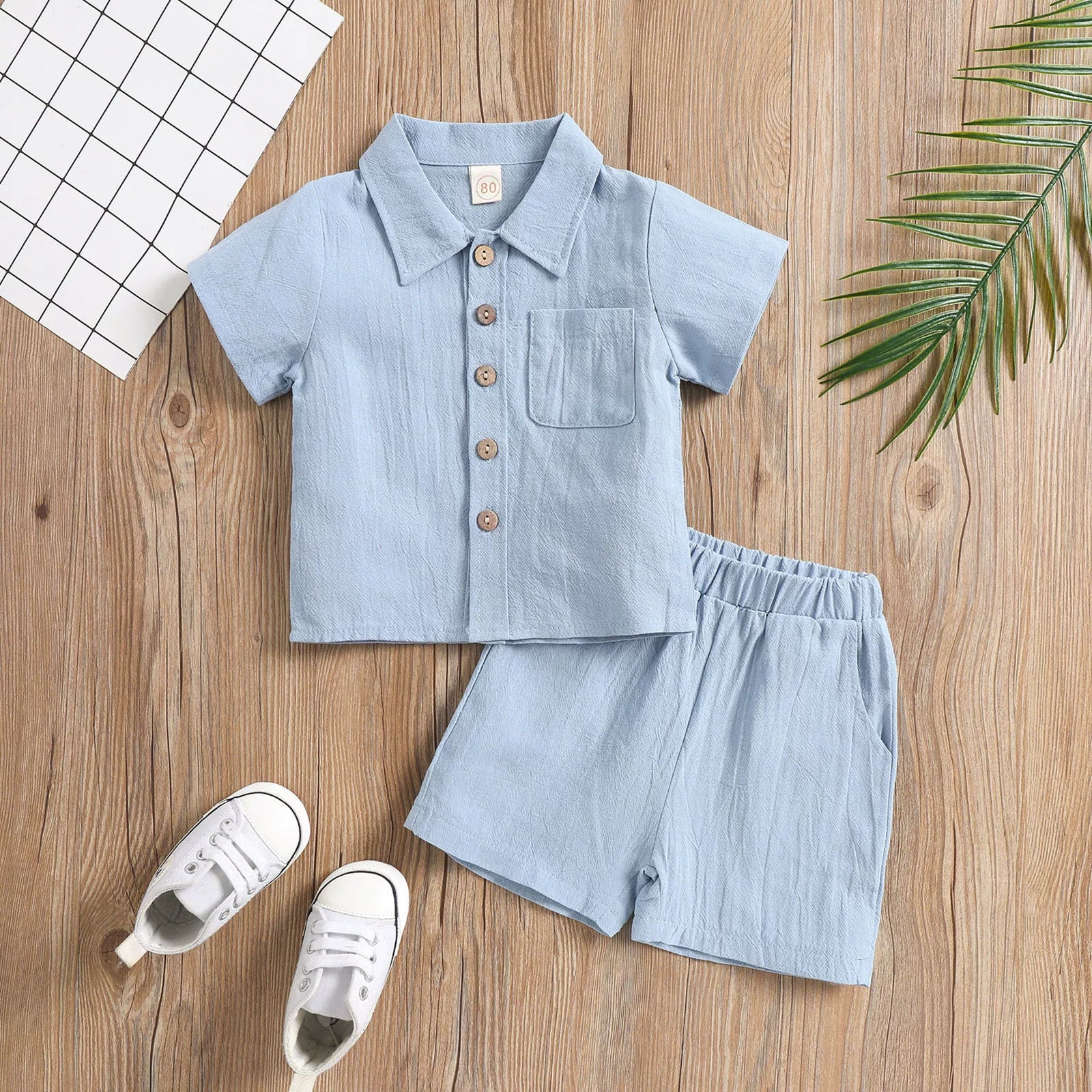 Conjunto Infantil Masculino Verão Bolsinho