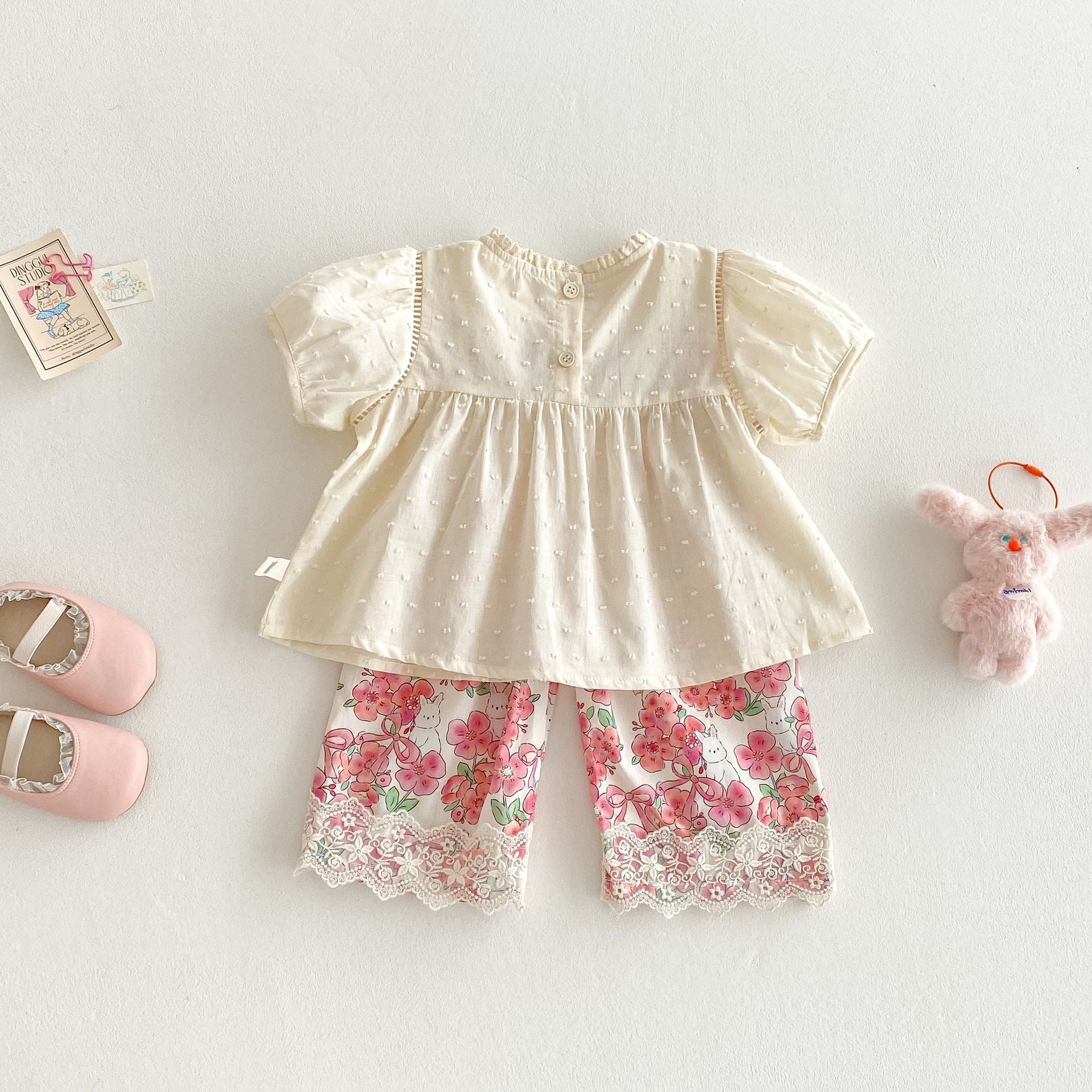 Conjunto Infantil Feminino Delicado Florzinhas