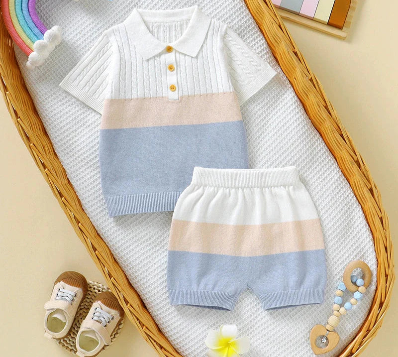 Conjunto Infantil Masculino Polo Botões