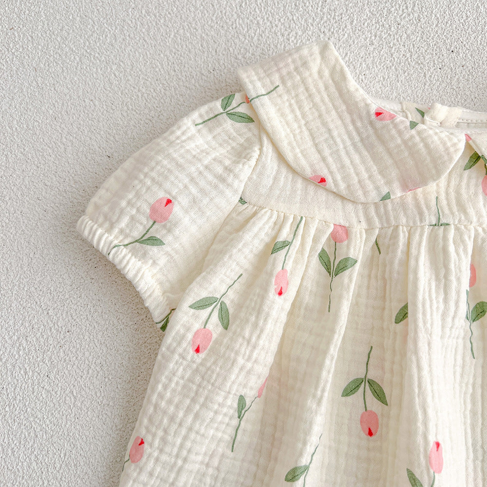 Body/ Conjunto Infantil Feminino Tulipas