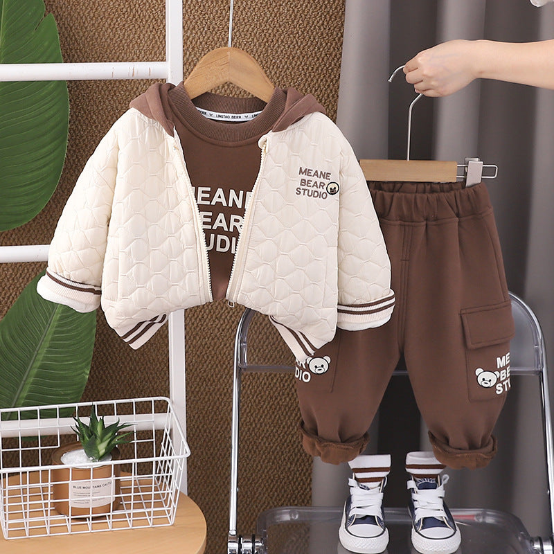 Conjunto Infantil Masculino 3 Peças Urso