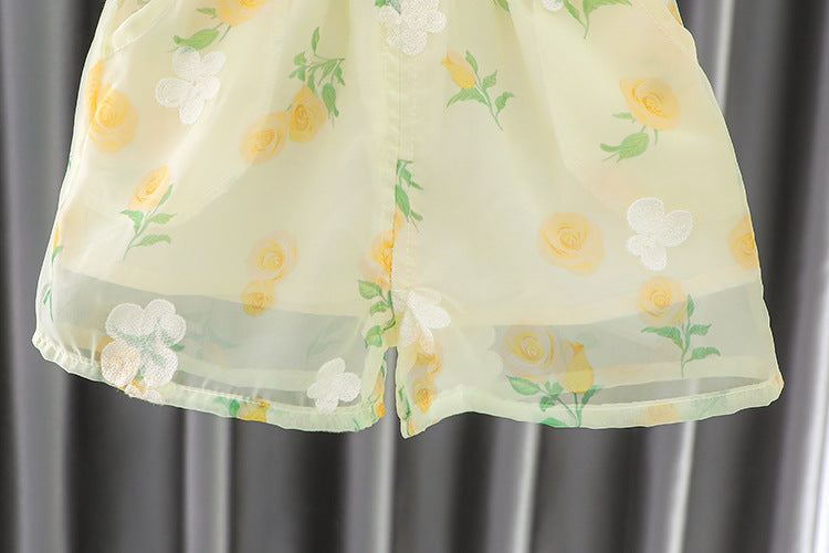 Conjunto Infantil Verão Florzinhas