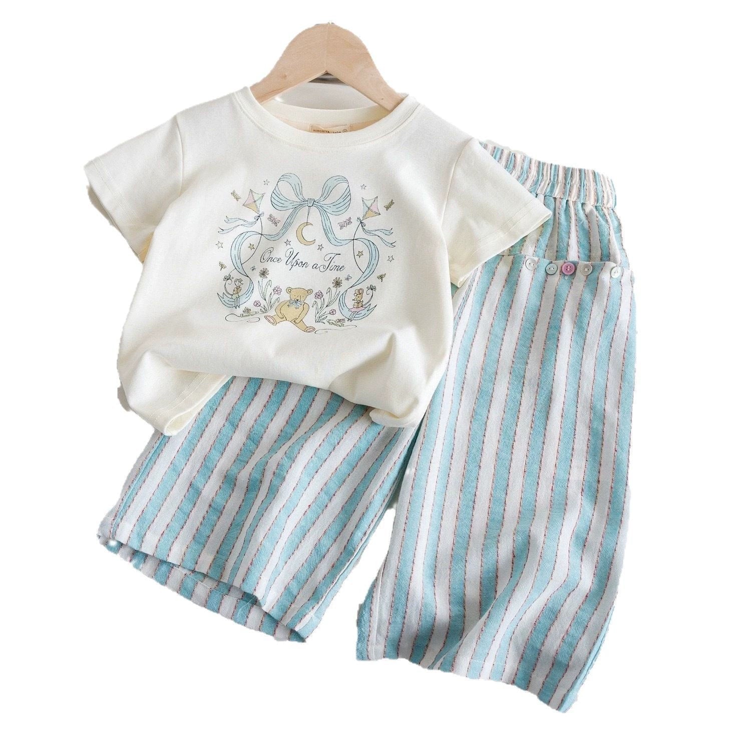 Conjunto Infantil Feminino Laço Lístras