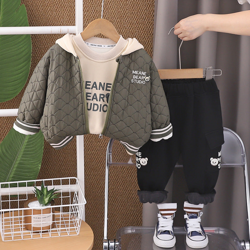 Conjunto Infantil Masculino 3 Peças Urso