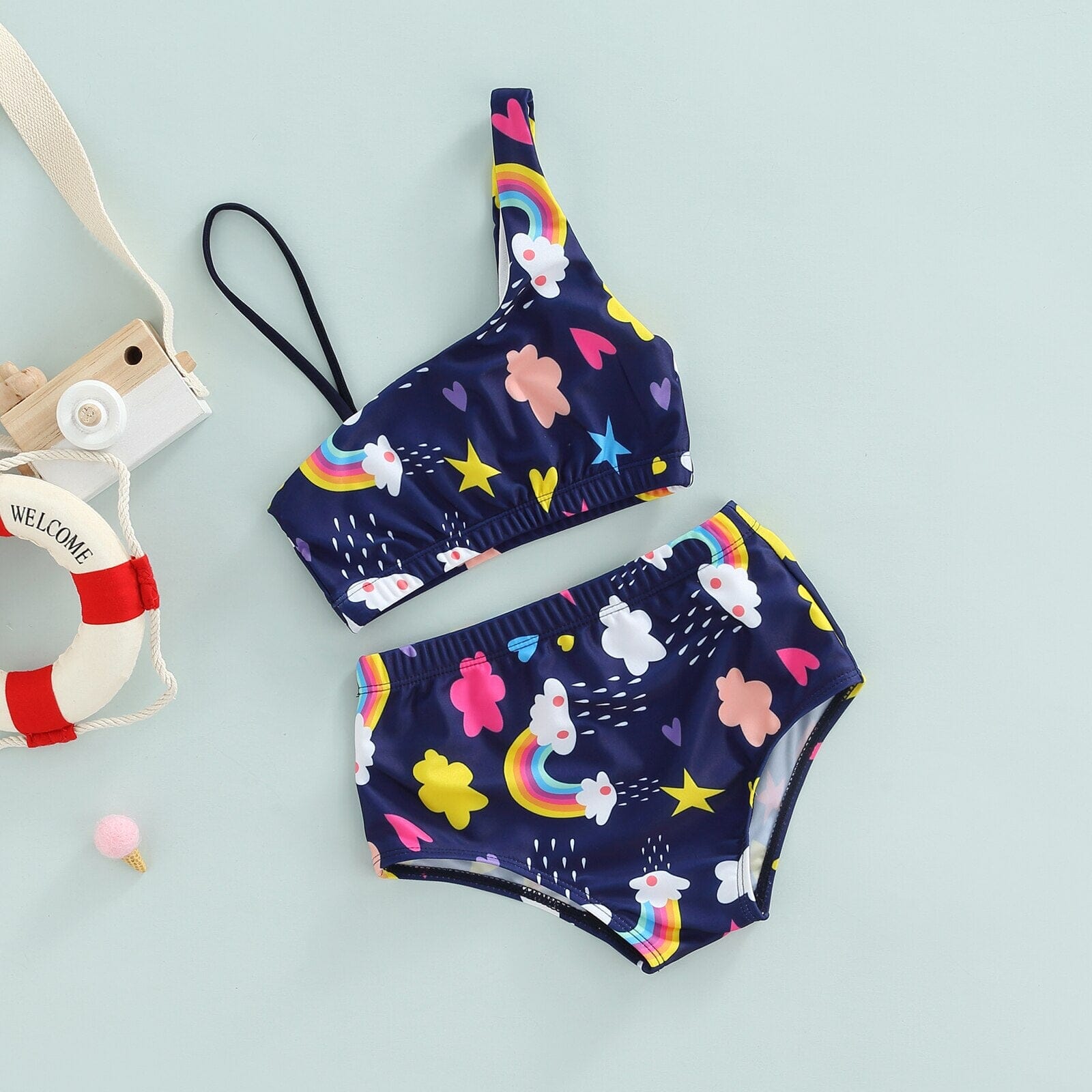 Biquíni Infantil Arco-Íris