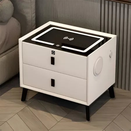 Mesa de Cabeceira Inteligente com Digital LED e Bluetooth