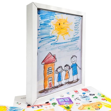 Moldura Porta Desenhos (+50 Folhas A4 Brinde)