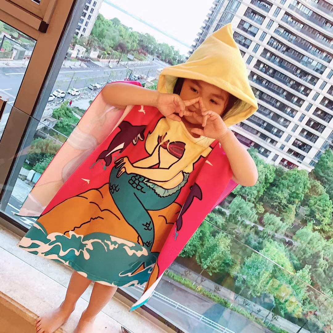 Roupão Infantil Divertido Piscina