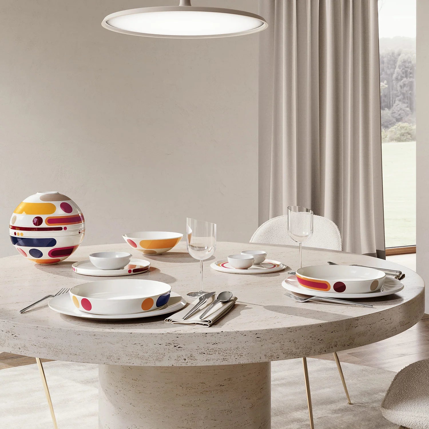 Conjunto de Porcelana Boule 7 peças