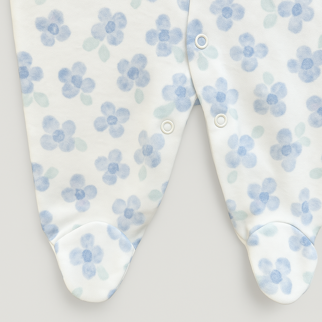 Macacão Bebê Algodão Premium Flower Lavanda