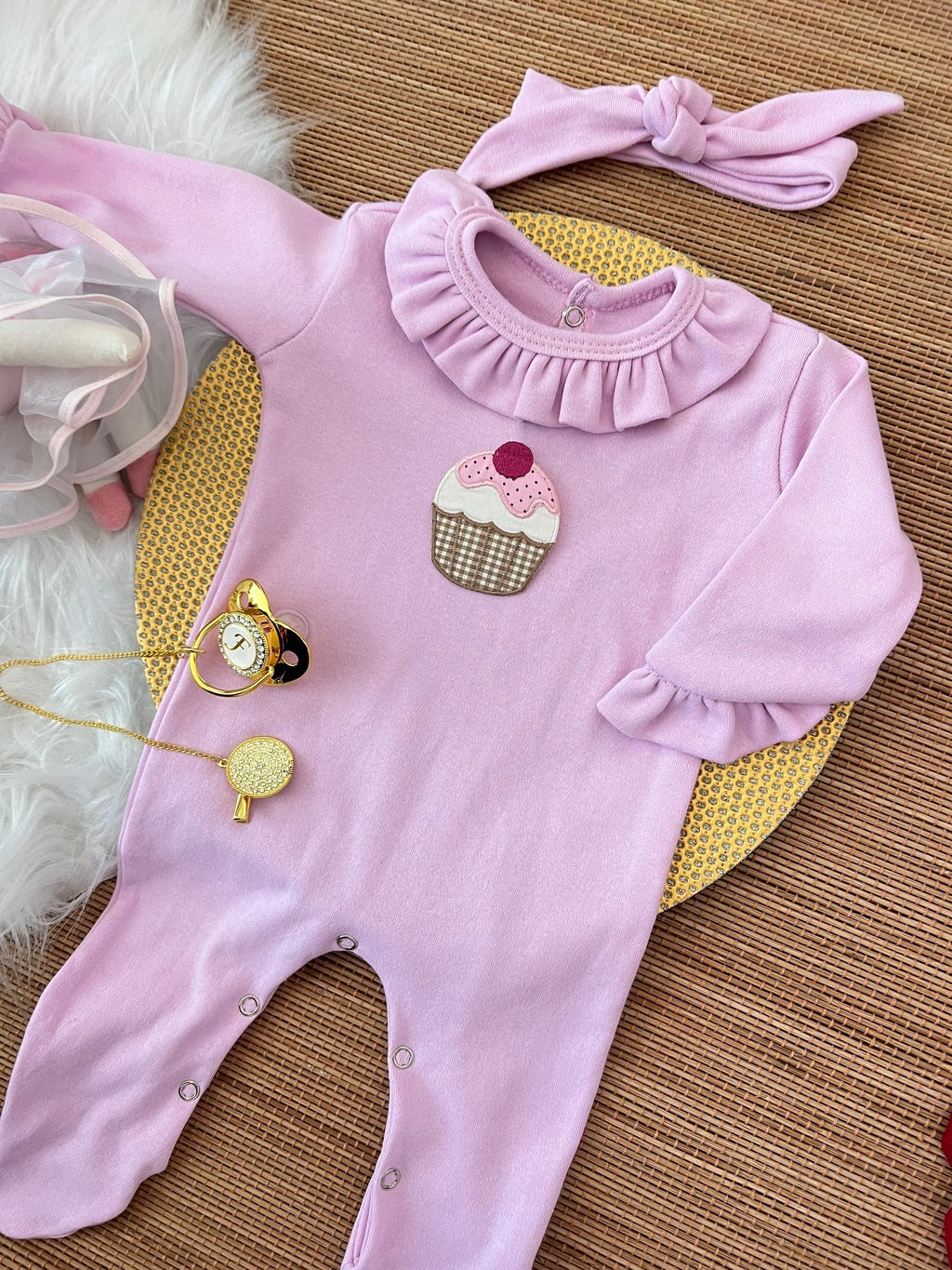 Macacão cap cup em fio egípcio