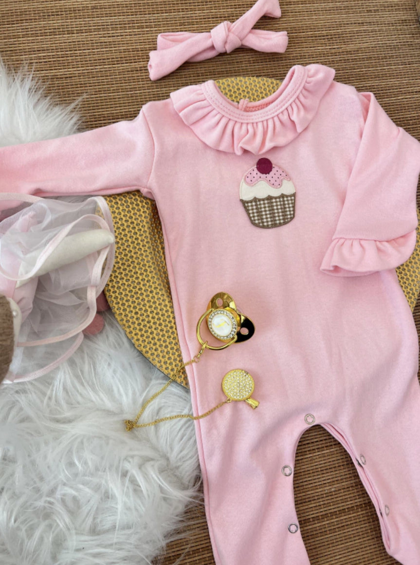 Macacão cap cup em fio egípcio