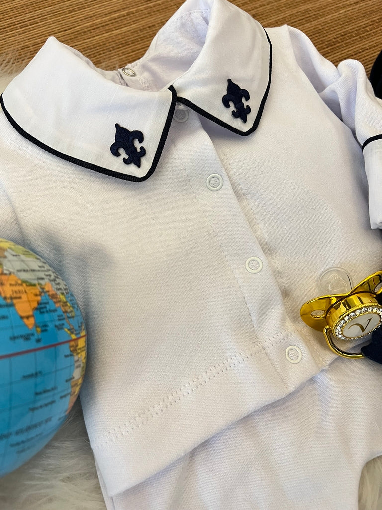 Kit saída maternidade Raian em fio egípcio