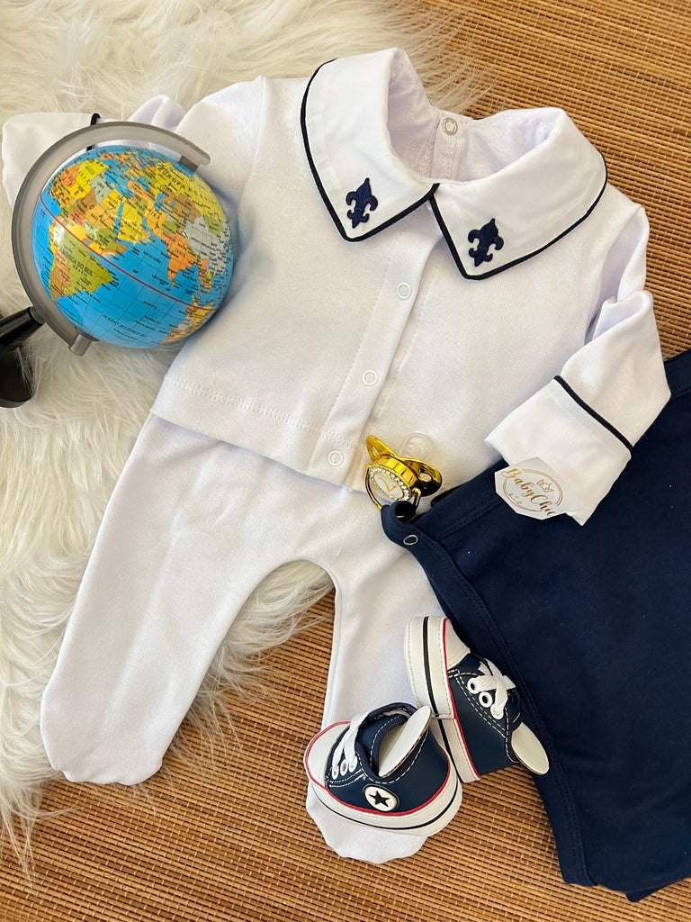 Kit saída maternidade Raian em fio egípcio